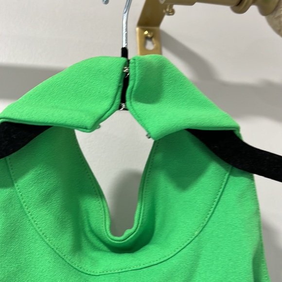 Solace london green halter open back maxi lime green - Picture 7 of 9